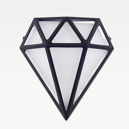 Deco Diamond Aluminum Acrylic LED Outdoor Wall Sconce Lamp