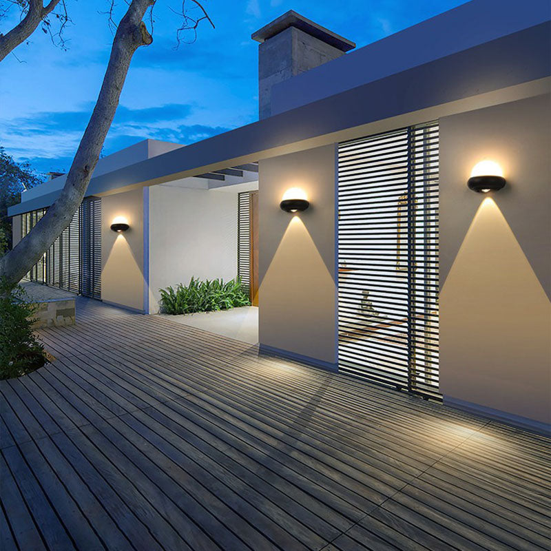 Waterproof Aluminum Plastic LED Outdoor Wall Sconce Lamp