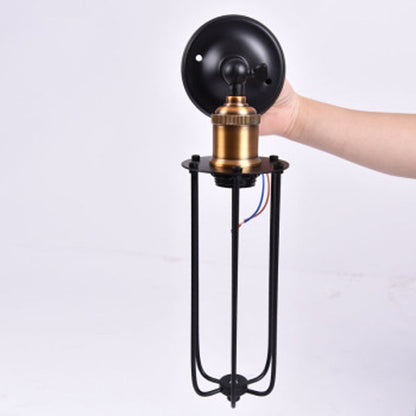 Rotatable Hollow Cylindrical Iron 1-Light Wall Sconce Lamp
