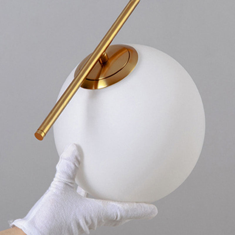 Nordic Round Metal Glass 1-Light Wall Sconce Lamp