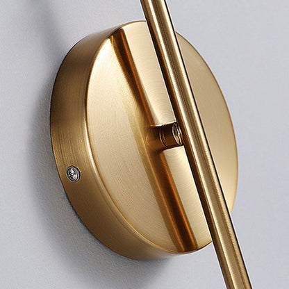 Nordic Round Metal Glass 1-Light Wall Sconce Lamp