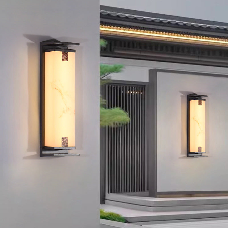 Chinese Aluminum Glass LED Outdoor Wall Sconce Lamp