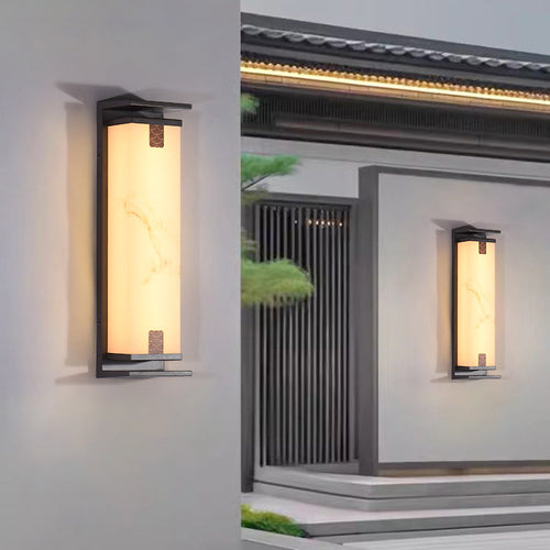 Chinese Aluminum Glass LED Outdoor Wall Sconce Lamp