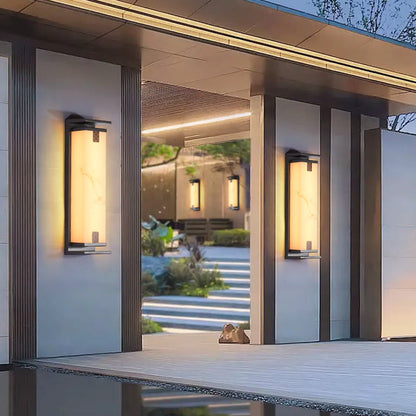 Chinese Aluminum Glass LED Outdoor Wall Sconce Lamp