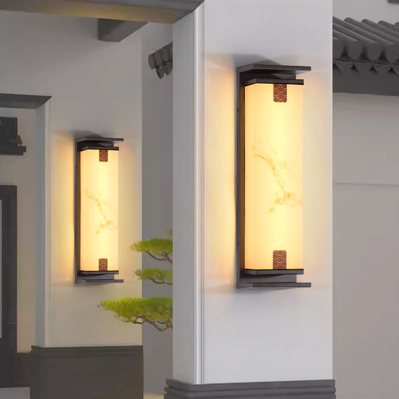 Chinese Aluminum Glass LED Outdoor Wall Sconce Lamp