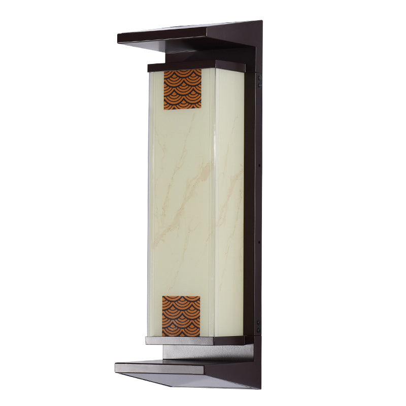 Chinese Aluminum Glass LED Outdoor Wall Sconce Lamp