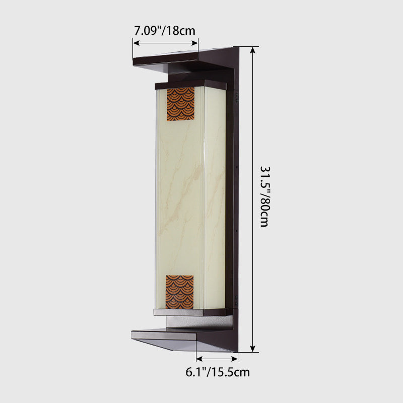 Chinese Aluminum Glass LED Outdoor Wall Sconce Lamp