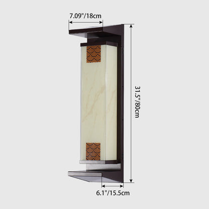 Chinese Aluminum Glass LED Outdoor Wall Sconce Lamp
