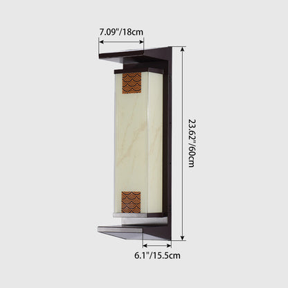 Chinese Aluminum Glass LED Outdoor Wall Sconce Lamp