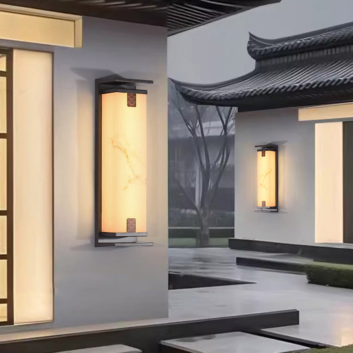 Chinese Aluminum Glass LED Outdoor Wall Sconce Lamp