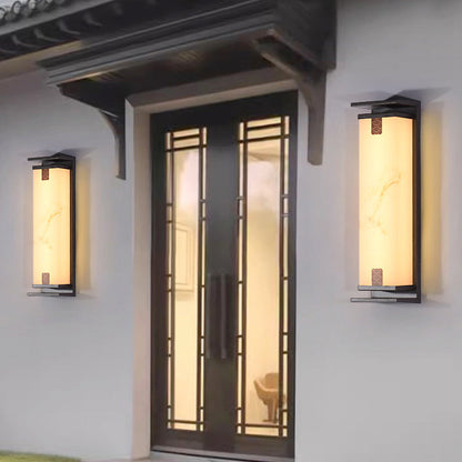 Chinese Aluminum Glass LED Outdoor Wall Sconce Lamp