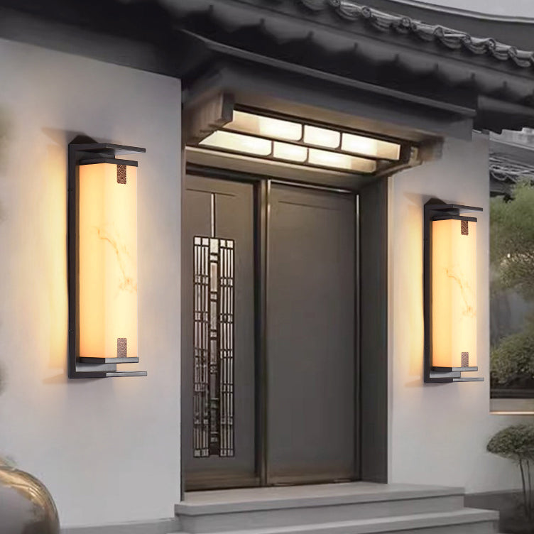 Chinese Aluminum Glass LED Outdoor Wall Sconce Lamp
