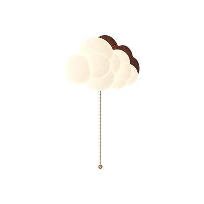 Traditional Cloud Iron PE Zipper LED Wall Sconce Lamp