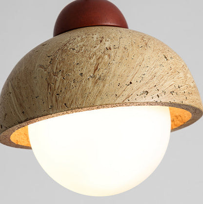 Geometric Resin Yellow Travertine 1-Light Wall Sconce Lamp