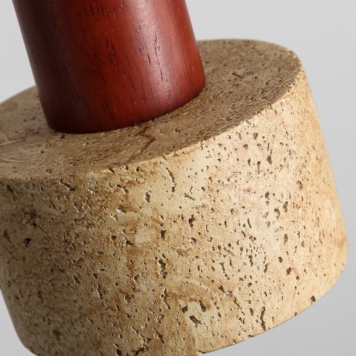 Geometric Resin Yellow Travertine 1-Light Wall Sconce Lamp