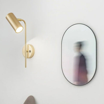 Rotatable Cylindrical Iron 1-Light Wall Sconce Lamp