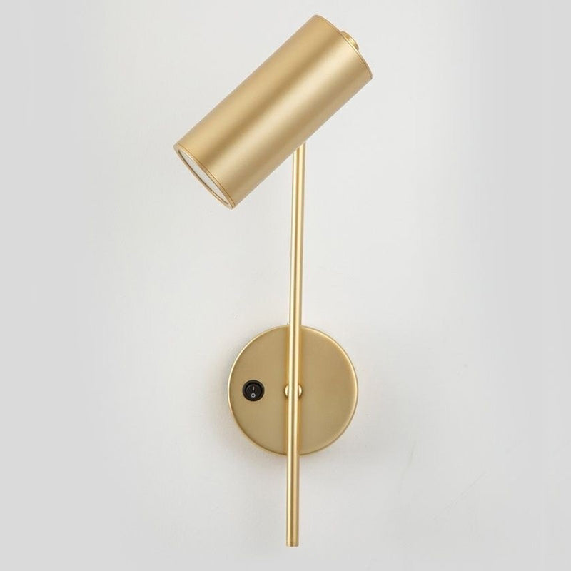 Rotatable Cylindrical Iron 1-Light Wall Sconce Lamp