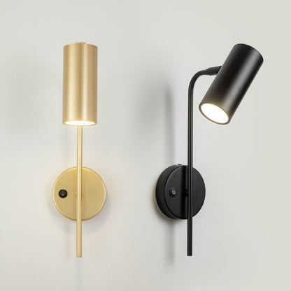 Rotatable Cylindrical Iron 1-Light Wall Sconce Lamp