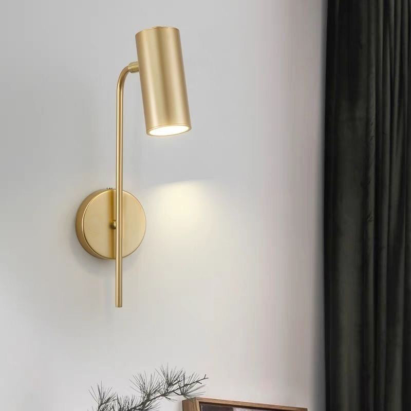 Rotatable Cylindrical Iron 1-Light Wall Sconce Lamp