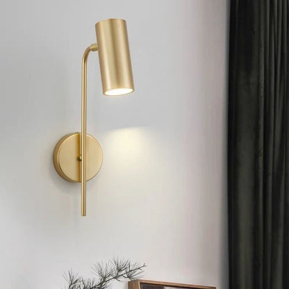 Rotatable Cylindrical Iron 1-Light Wall Sconce Lamp