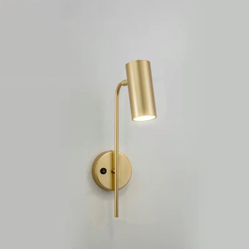 Rotatable Cylindrical Iron 1-Light Wall Sconce Lamp
