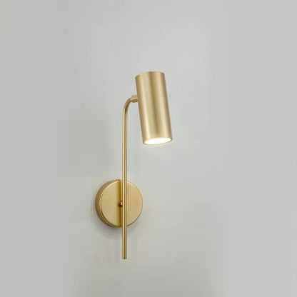 Rotatable Cylindrical Iron 1-Light Wall Sconce Lamp