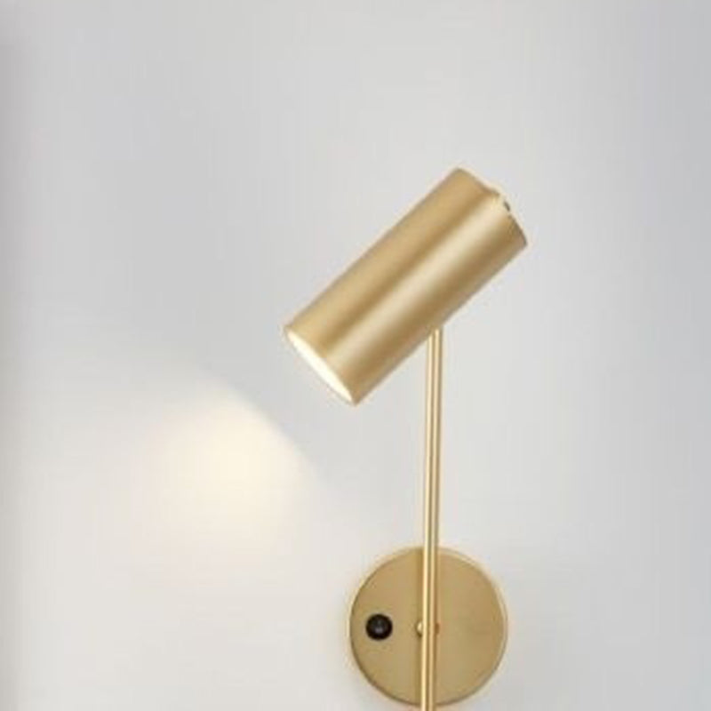 Rotatable Cylindrical Iron 1-Light Wall Sconce Lamp