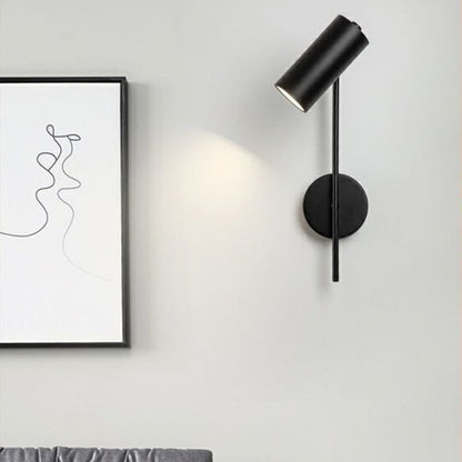 Rotatable Cylindrical Iron 1-Light Wall Sconce Lamp