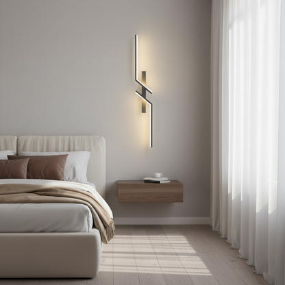 Minimalist Linear Hardware Aluminum LED Wall Sconce Lamp