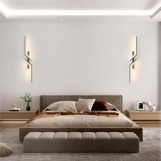 Minimalist Linear Hardware Aluminum LED Wall Sconce Lamp