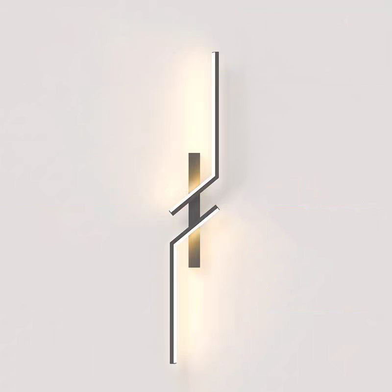 Minimalist Linear Hardware Aluminum LED Wall Sconce Lamp