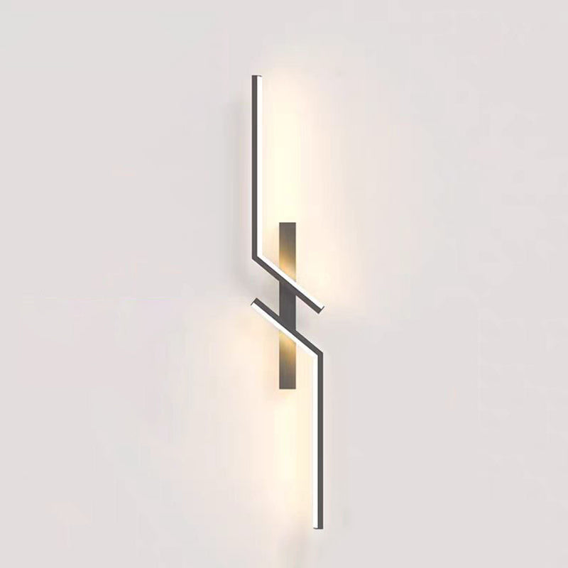 Minimalist Linear Hardware Aluminum LED Wall Sconce Lamp