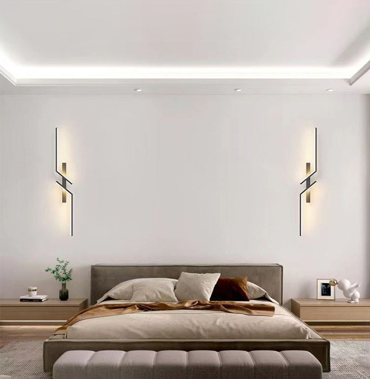 Minimalist Linear Hardware Aluminum LED Wall Sconce Lamp