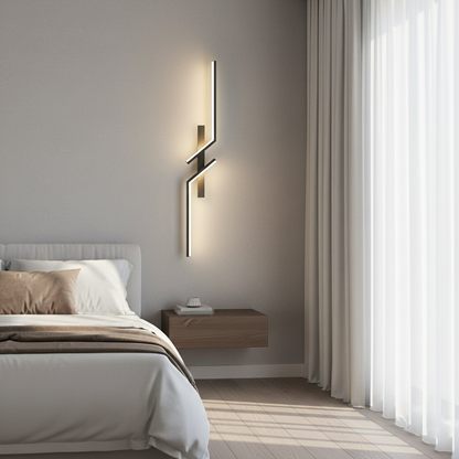 Minimalist Linear Hardware Aluminum LED Wall Sconce Lamp
