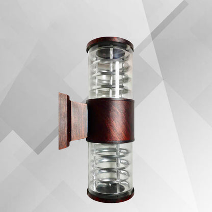 Waterproof Aluminum Glass Linear 2-Light Wall Sconce Lamp