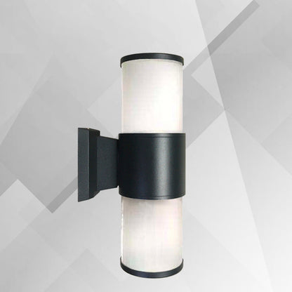 Waterproof Aluminum Glass Linear 2-Light Wall Sconce Lamp