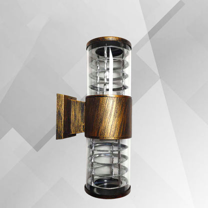 Waterproof Aluminum Glass Linear 2-Light Wall Sconce Lamp