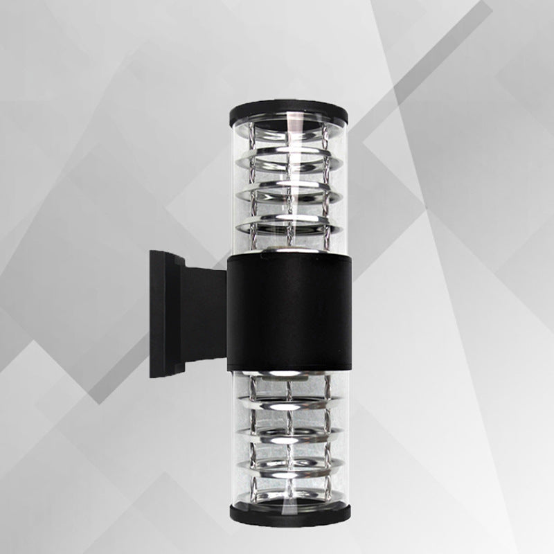 Waterproof Aluminum Glass Linear 2-Light Wall Sconce Lamp