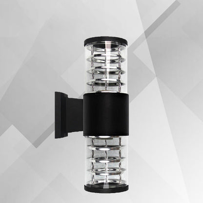 Waterproof Aluminum Glass Linear 2-Light Wall Sconce Lamp