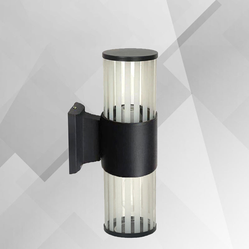 Waterproof Aluminum Glass Linear 2-Light Wall Sconce Lamp