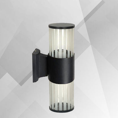 Waterproof Aluminum Glass Linear 2-Light Wall Sconce Lamp
