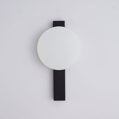 Modern Minimalist Iron Plastic Round LED Wall Sconce Lamp
