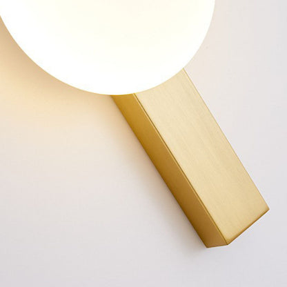 Modern Minimalist Iron Plastic Round LED Wall Sconce Lamp