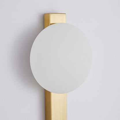 Modern Minimalist Iron Plastic Round LED Wall Sconce Lamp