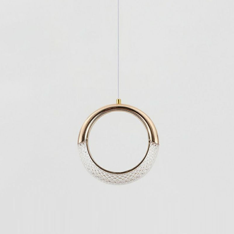 Minimalist PVC Metal Acrylic Moon LED Wall Sconce Lamp
