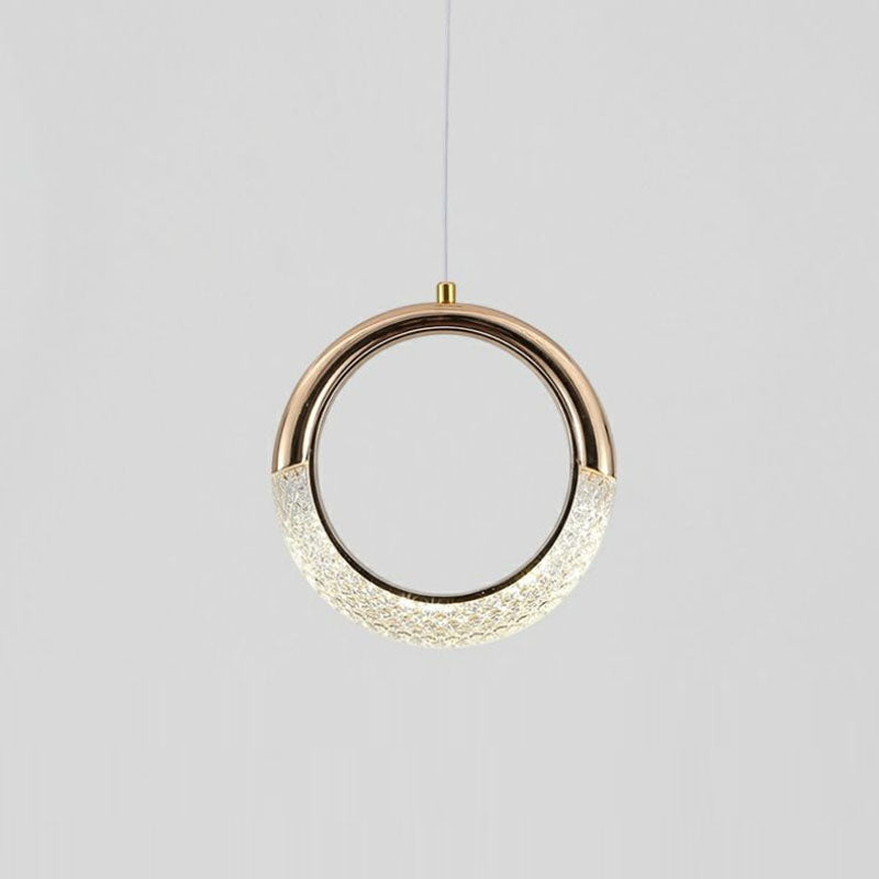 Minimalist PVC Metal Acrylic Moon LED Wall Sconce Lamp