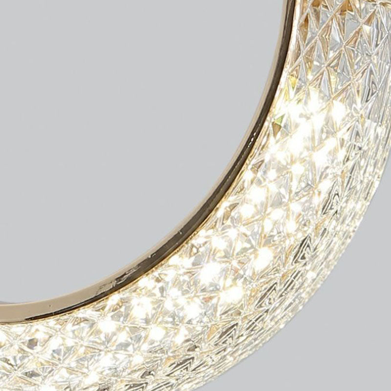 Minimalist PVC Metal Acrylic Moon LED Wall Sconce Lamp