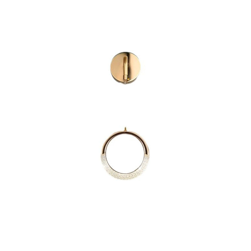 Minimalist PVC Metal Acrylic Moon LED Wall Sconce Lamp
