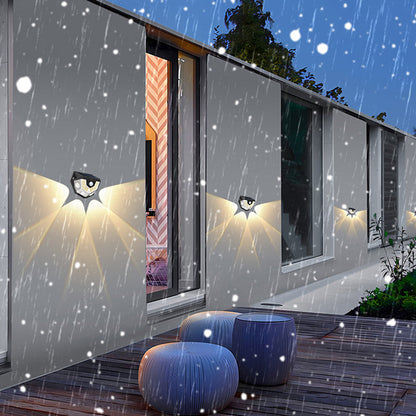 Deco Solar ABS PC Semicircle LED Wall Sconce Lamp