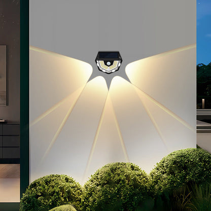 Deco Solar ABS PC Semicircle LED Wall Sconce Lamp
